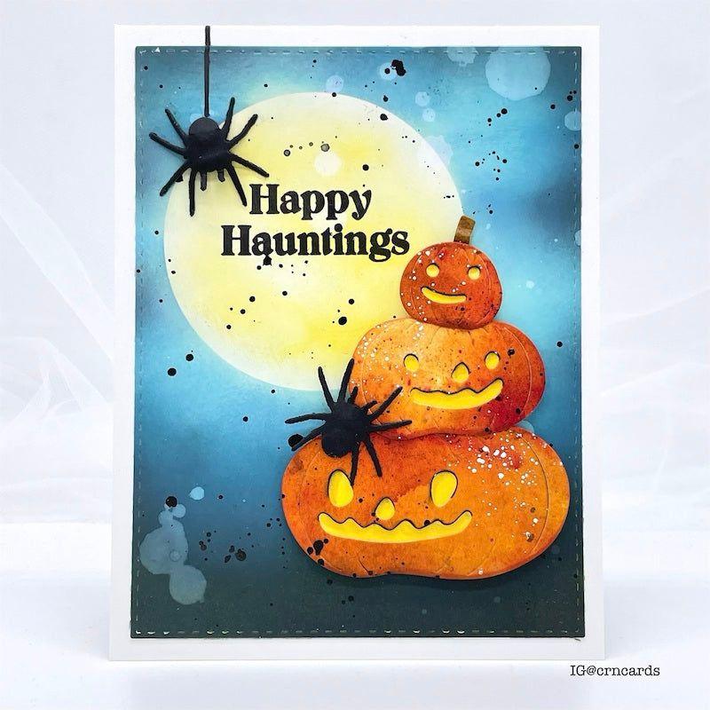 Simon Says Stamp Stack O Pumpkins Wafer Dies s904 Stamptember Halloween Card