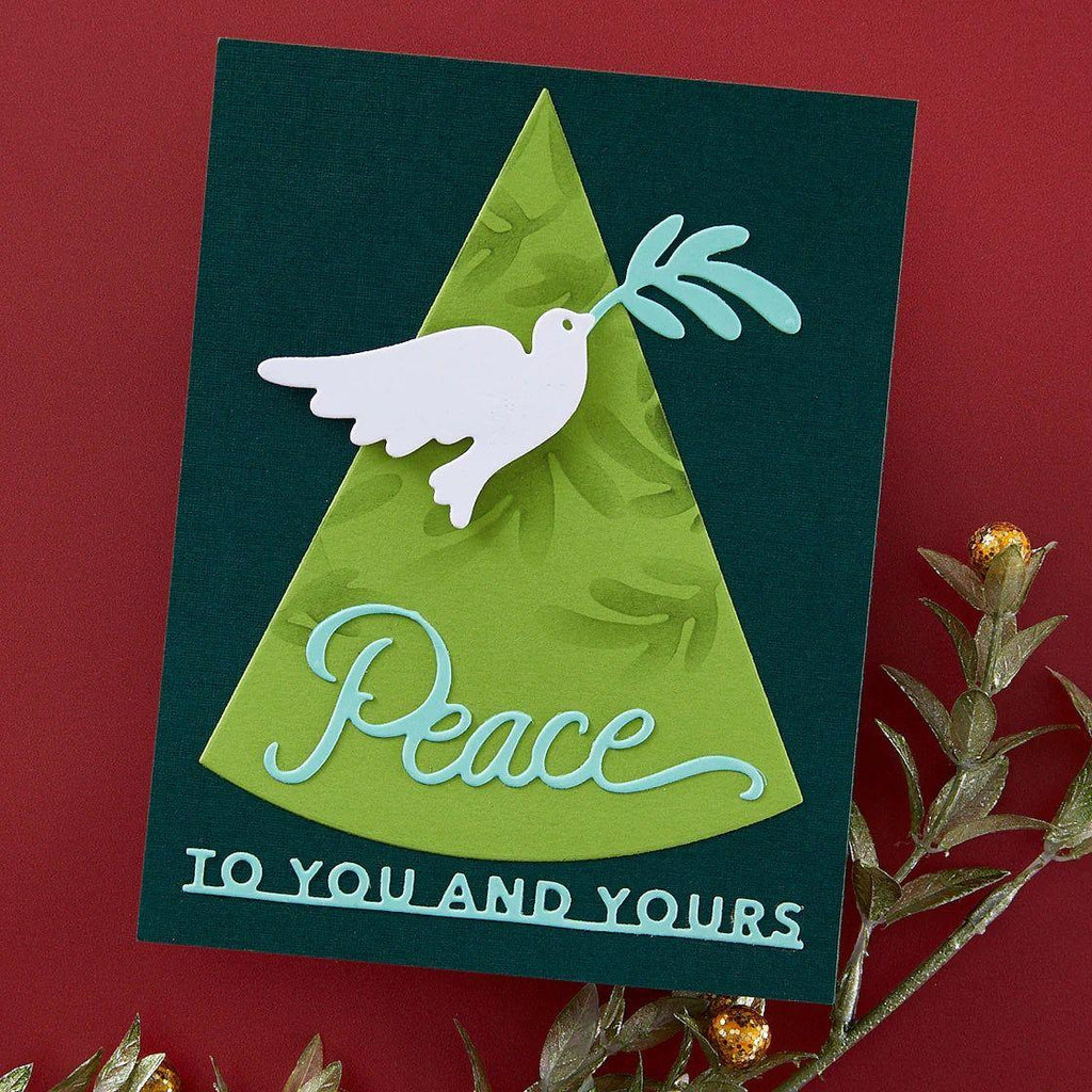 Stampendous Peace Dove Etched Dies s5-667 peace