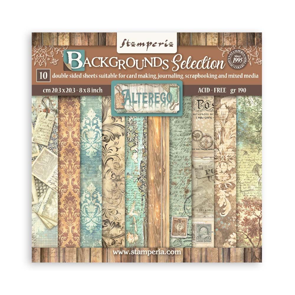 Stamperia Alterego Backgrounds 8x8 Paper sbbs117