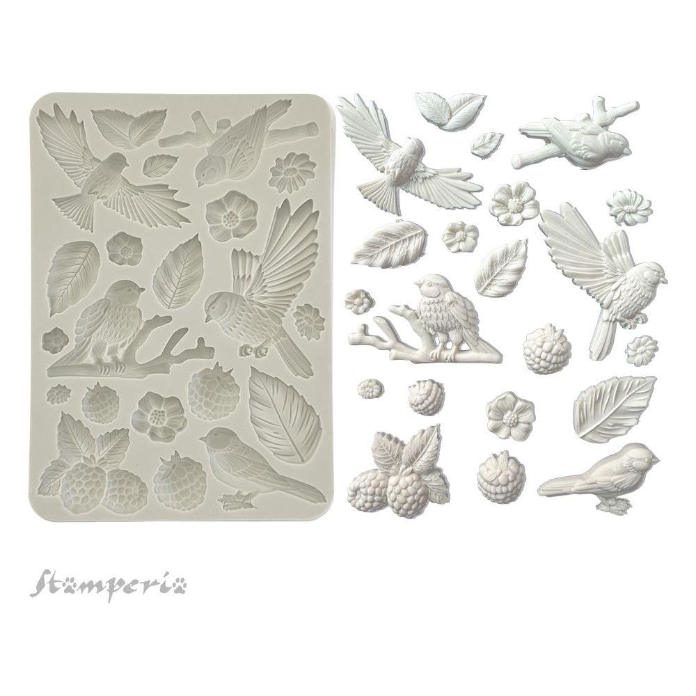 Stamperia Forest Birds Silicone Mold A5 kacma538
