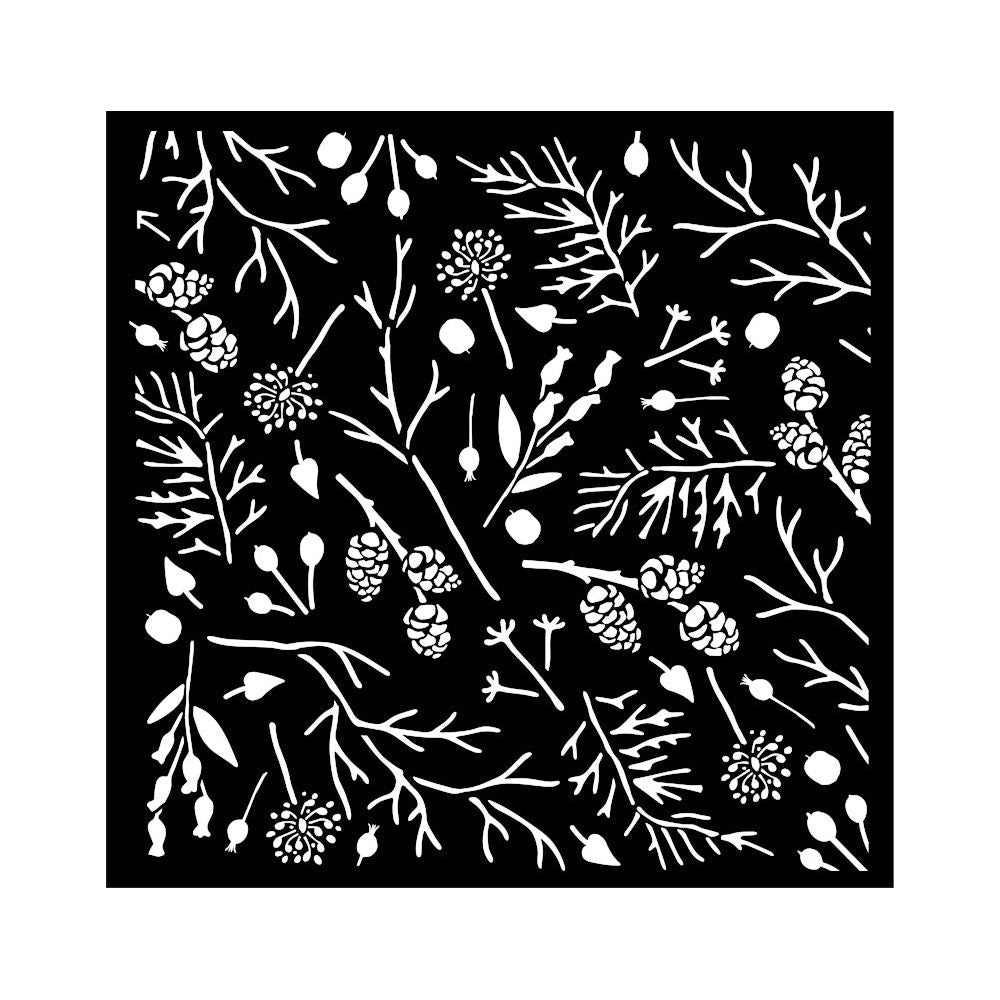 Stamperia Forest Branches And Pinecones Stencil kstdq116
