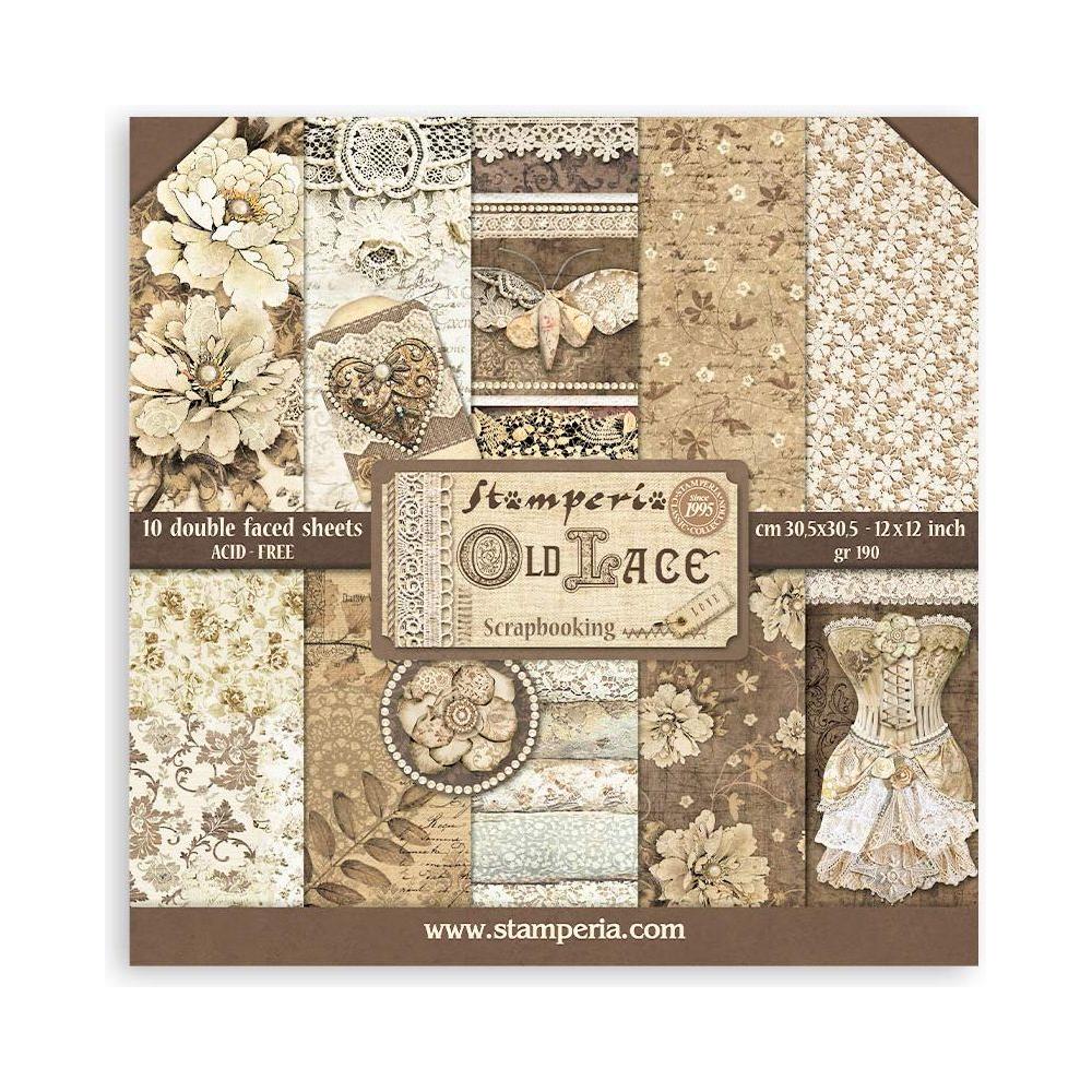 Stamperia Old Lace 12x12 Paper sbbl32