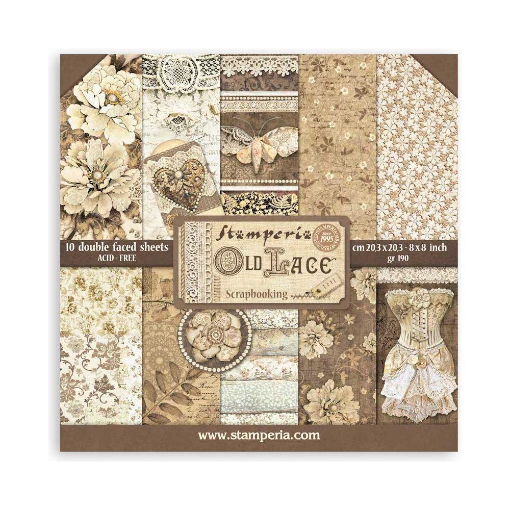 Stamperia Old Lace 8x8 Paper sbbs116 sheets