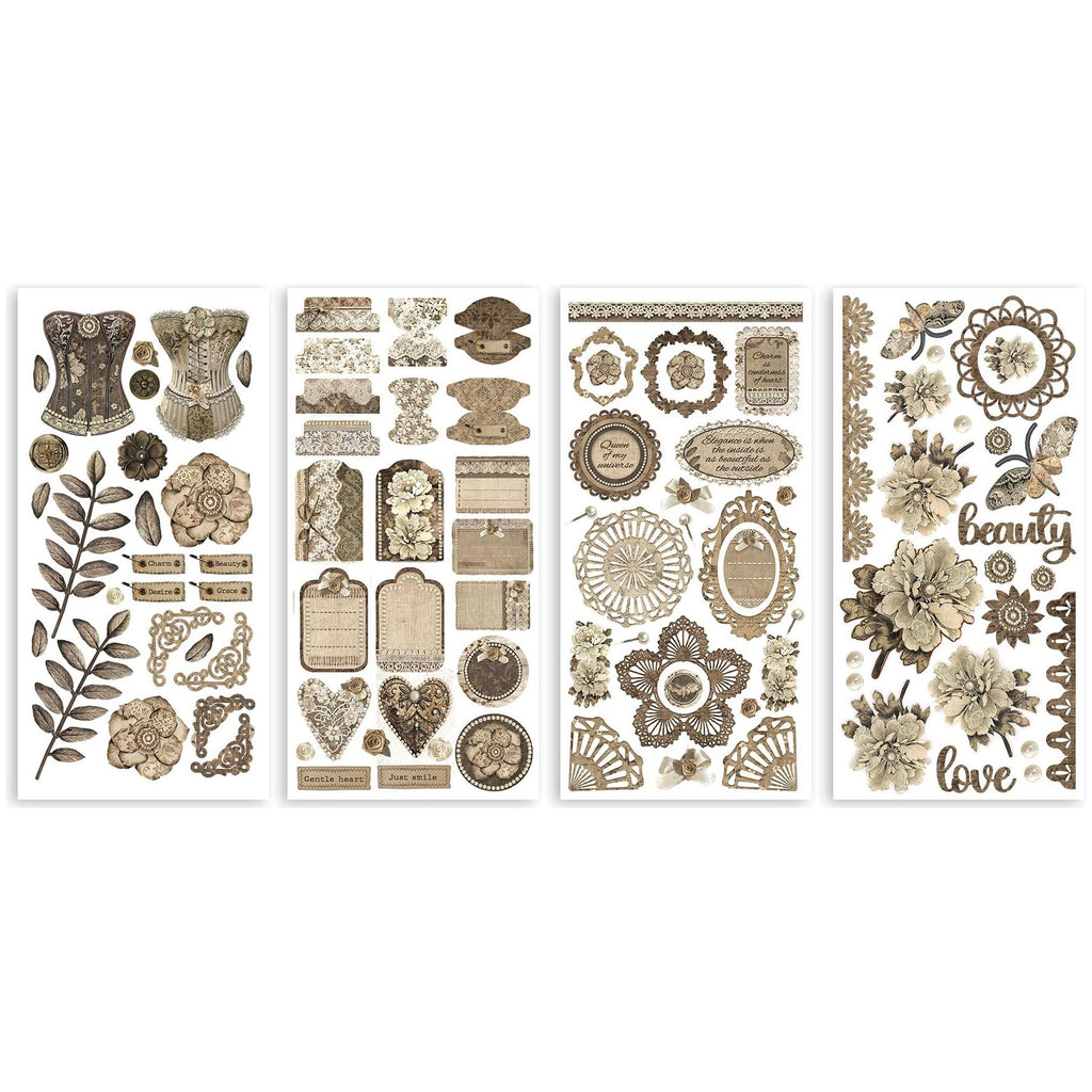 Stamperia Old Lace Paper Cut-outs sbbct04 sheets