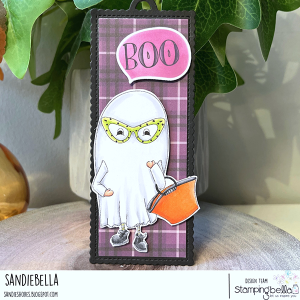 Stamping Bella Lunettes Ghost Cling Stamp kf1353 plaid