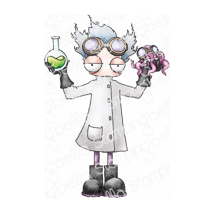 Stamping Bella Oddball Mad Scientist Cling Stamp eb1333