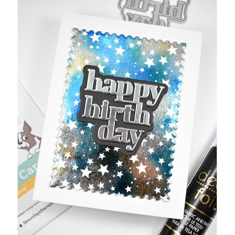 Simon Says Stamp Foil Transfer Cards Starry Sky 1013sf Cheering For You Birthday Card | color-code:ALT02