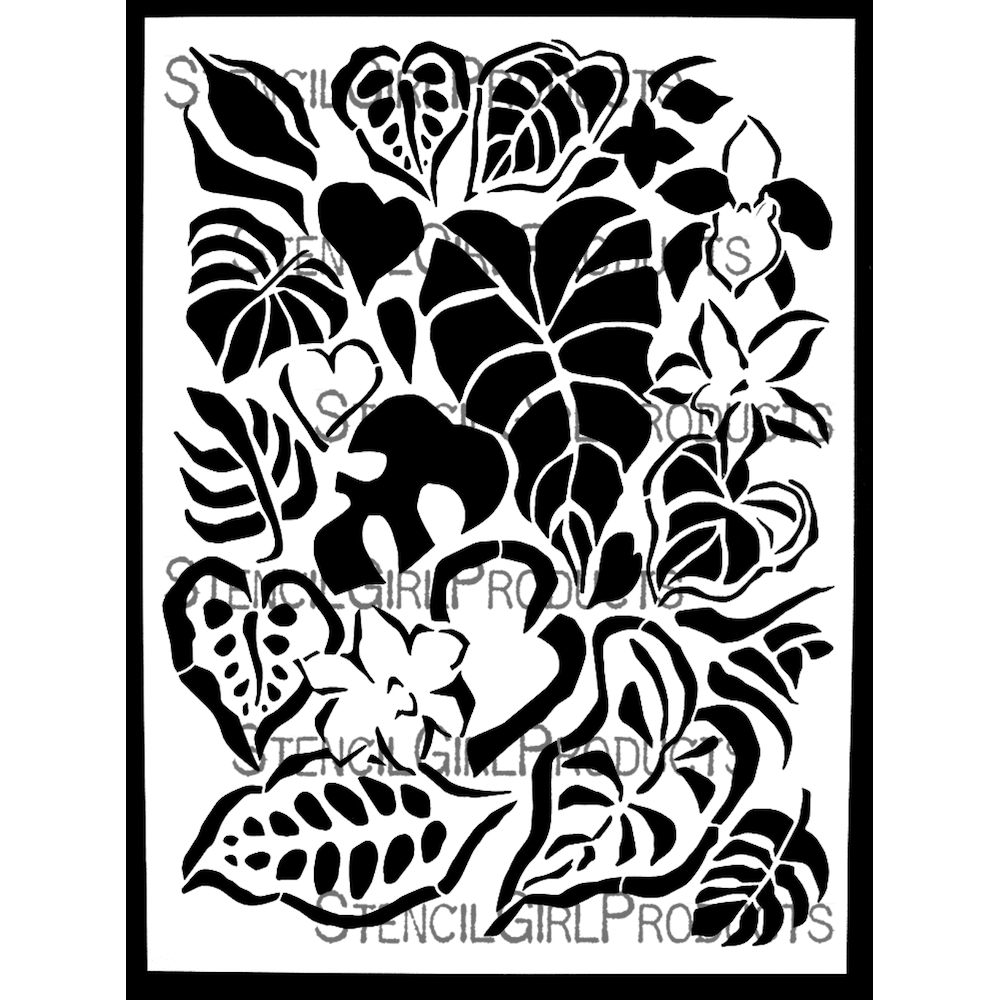 StencilGirl Monstera Large Stencil ll1032