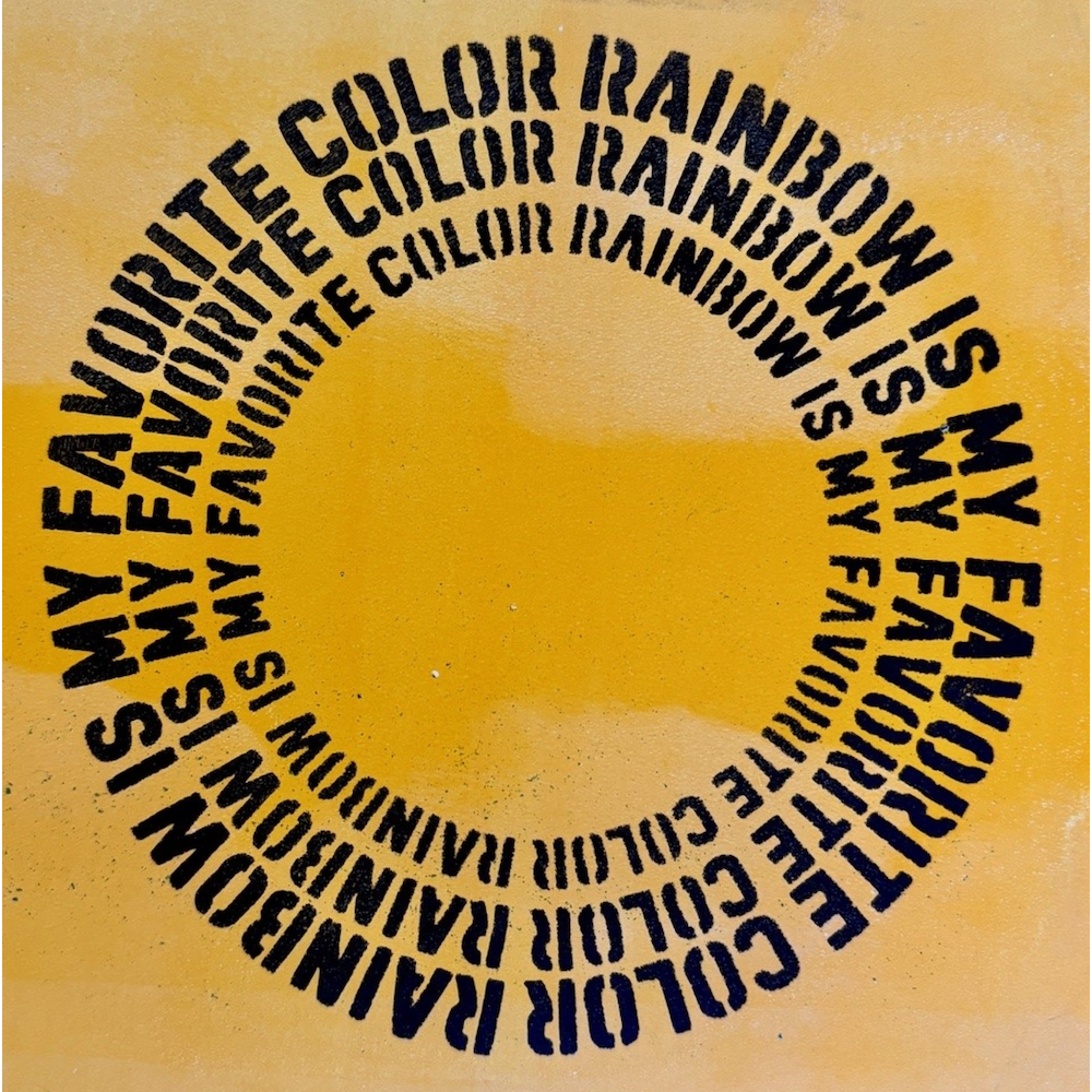 StencilGirl Rainbow Circle Stencil sa1003 yellow