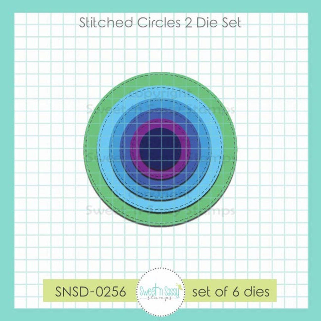 Sweet 'N Sassy Stitched Circles 2 Dies snsd-0256