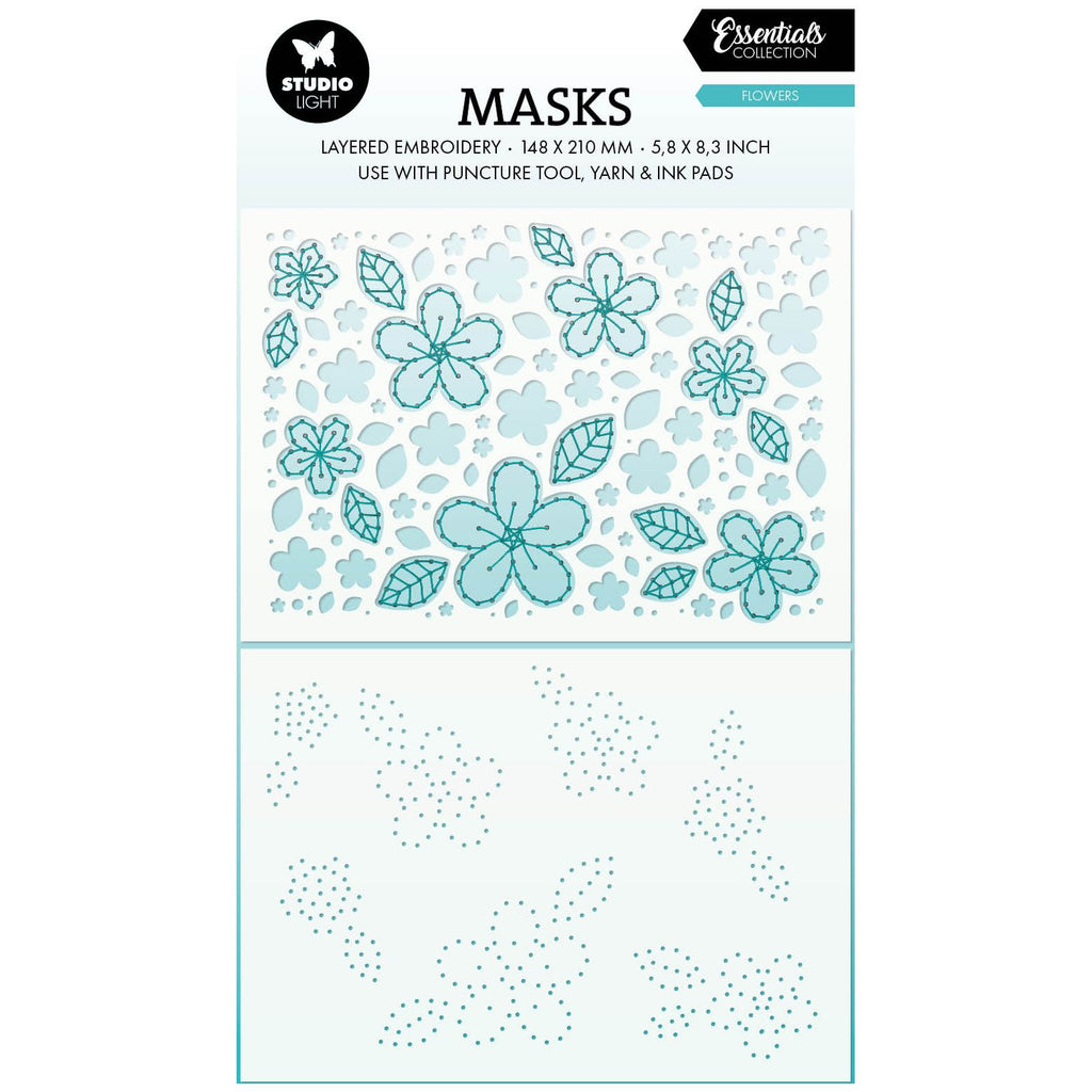 Studio Light Flowers Layered Embroidery Mask sl-es-mask308