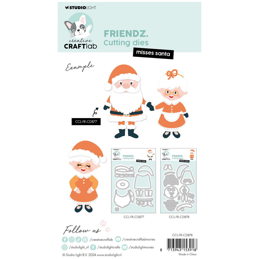 Studio Light Misses Santa Friendz Dies ccl-fr-cd878 package