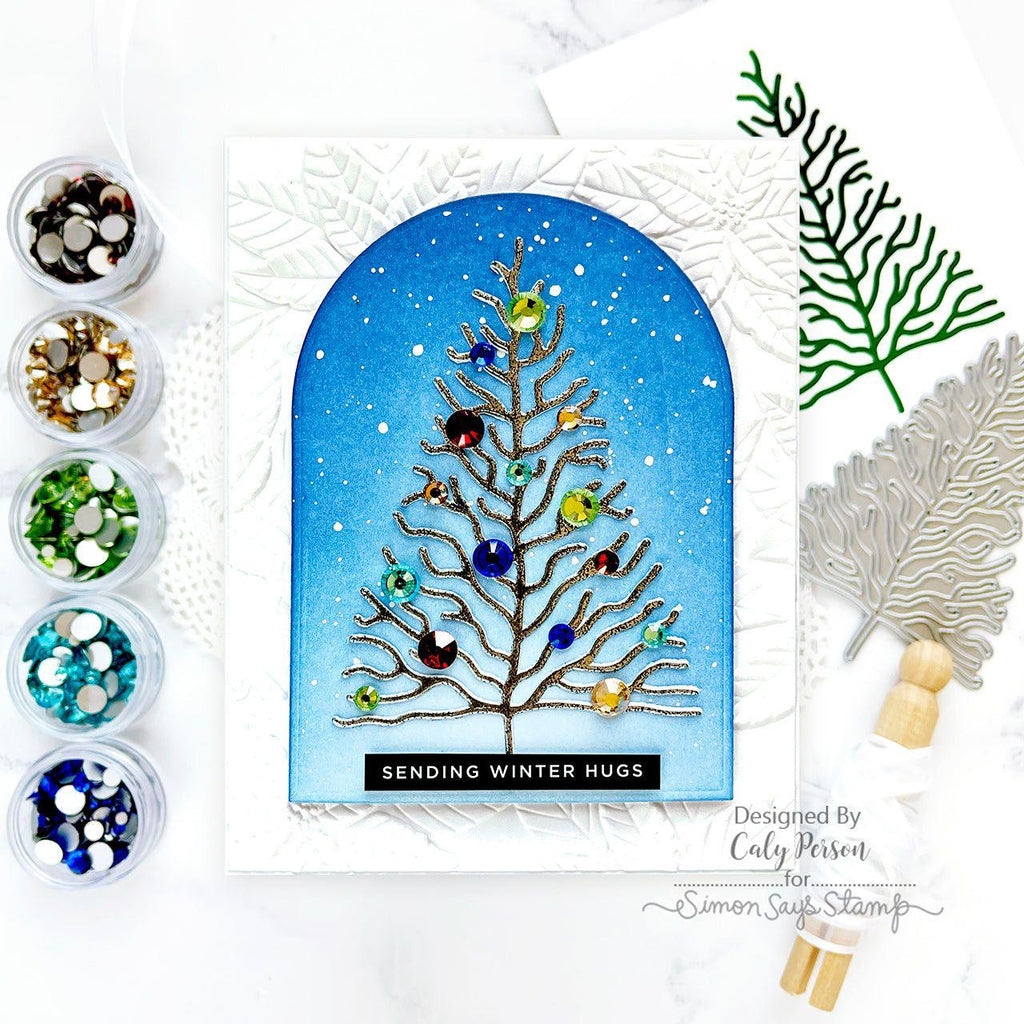 Simon Says Stamp Stylized Tree Wafer Dies 1152sd Sweet Wishes Christmas Card | color-code:ALT05