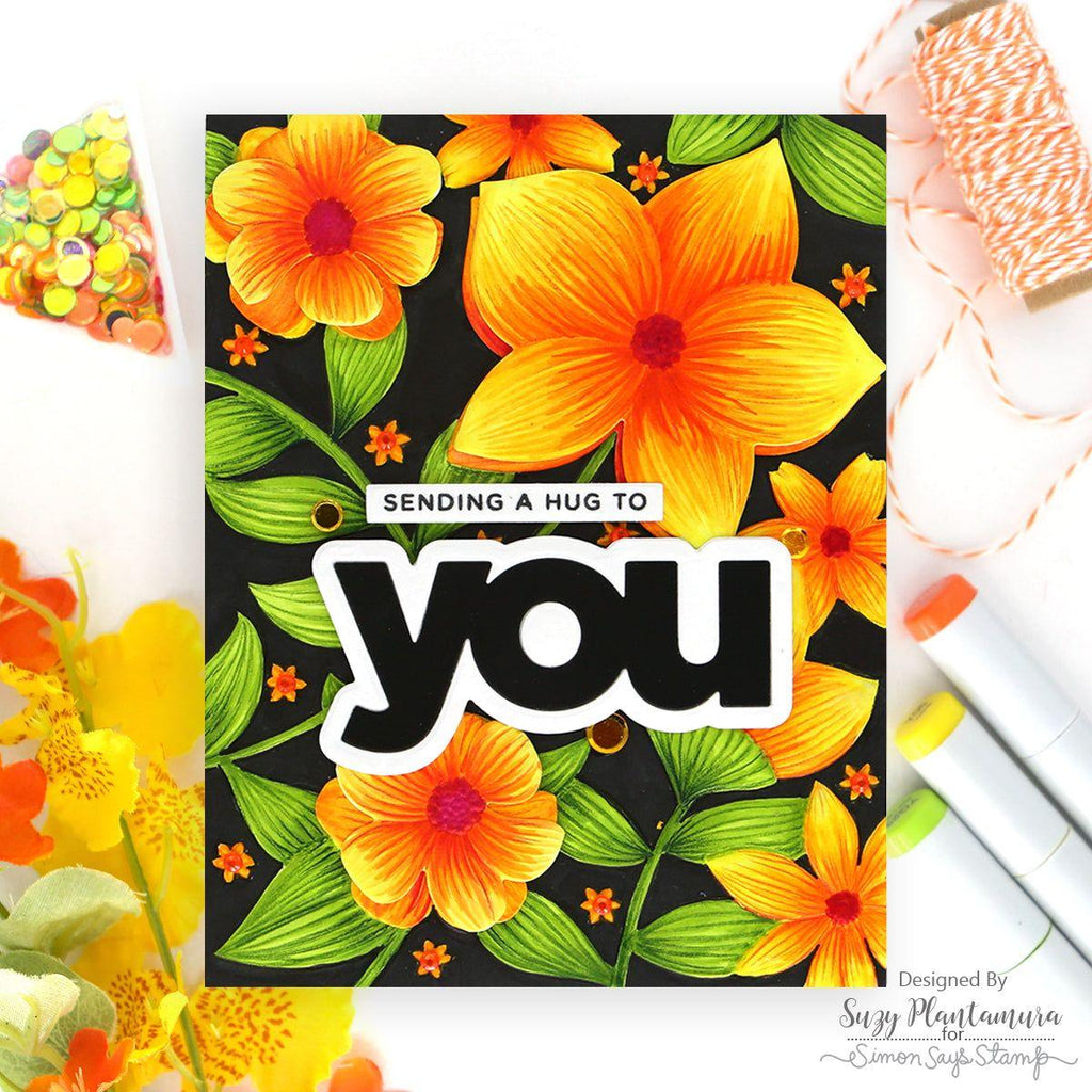 Simon Says Stamp Embellishment Mix Summer Sunset 0724ss Cheering for You Encouragement Card | color-code:ALT01