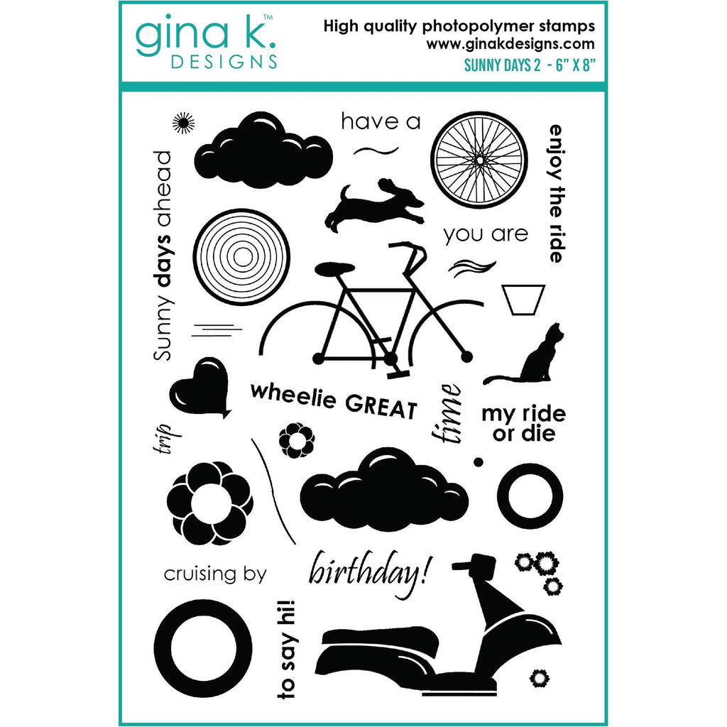 Gina K Designs Sunny Days 2 Clear Stamps