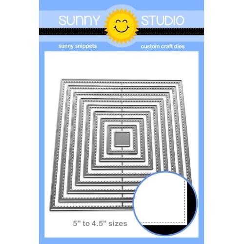 Sunny Studio Stitched Square Craft Dies ssdie-379