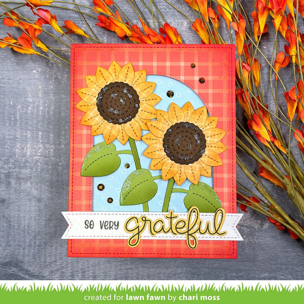 Lawn Fawn Falling Leaves 12x12 Inch Collection Pack lf3481 So Very Grateful | color-code:alt1