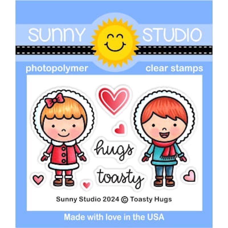 Sunny Studio Toasty Hugs Clear Stamp Set sscl-381