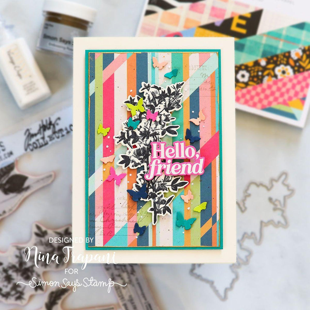 Simon Says Stamp Sunny Vibes Collection I Want It All Stamps and Coordinating Dies set811sd Sunshine and Smiles Card