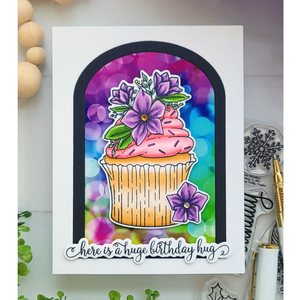 Picket Fence Studios Swanky Sentiments: Birthday Dies s-213d cupcake