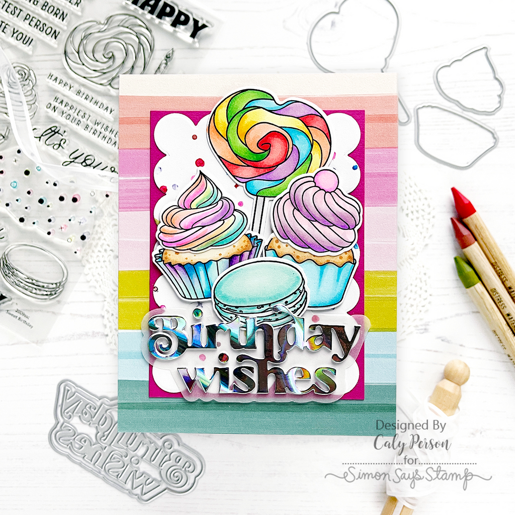 Simon Says Stamp Card Kit of the Month June 2024 Sweet Birthday ck0624 Birthday Card | color-code:ALT20