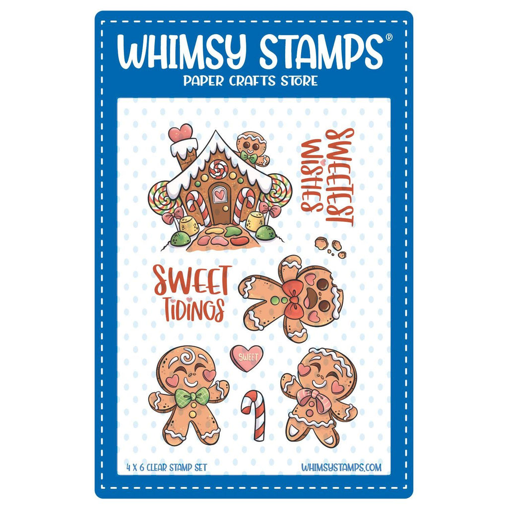 Whimsy Stamps Sweet Gingerbread Couple Clear Stamps khb173a