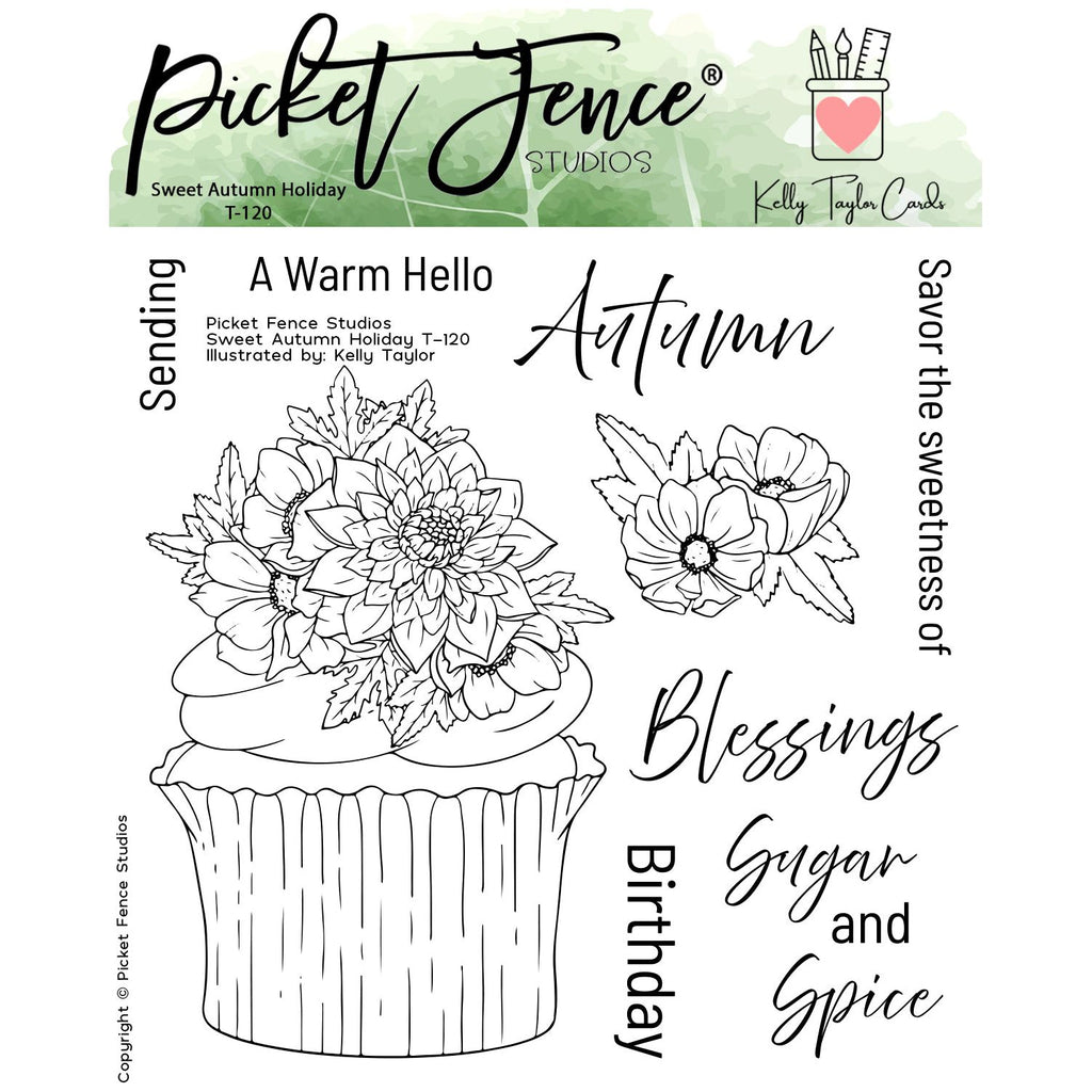 Picket Fence Studios Sweet Autumn Holiday Clear Stamps t-120