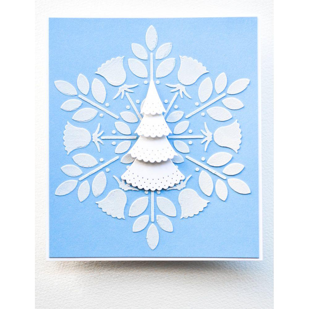 Poppy Stamps Nordic Bloom Stencil t107 tree