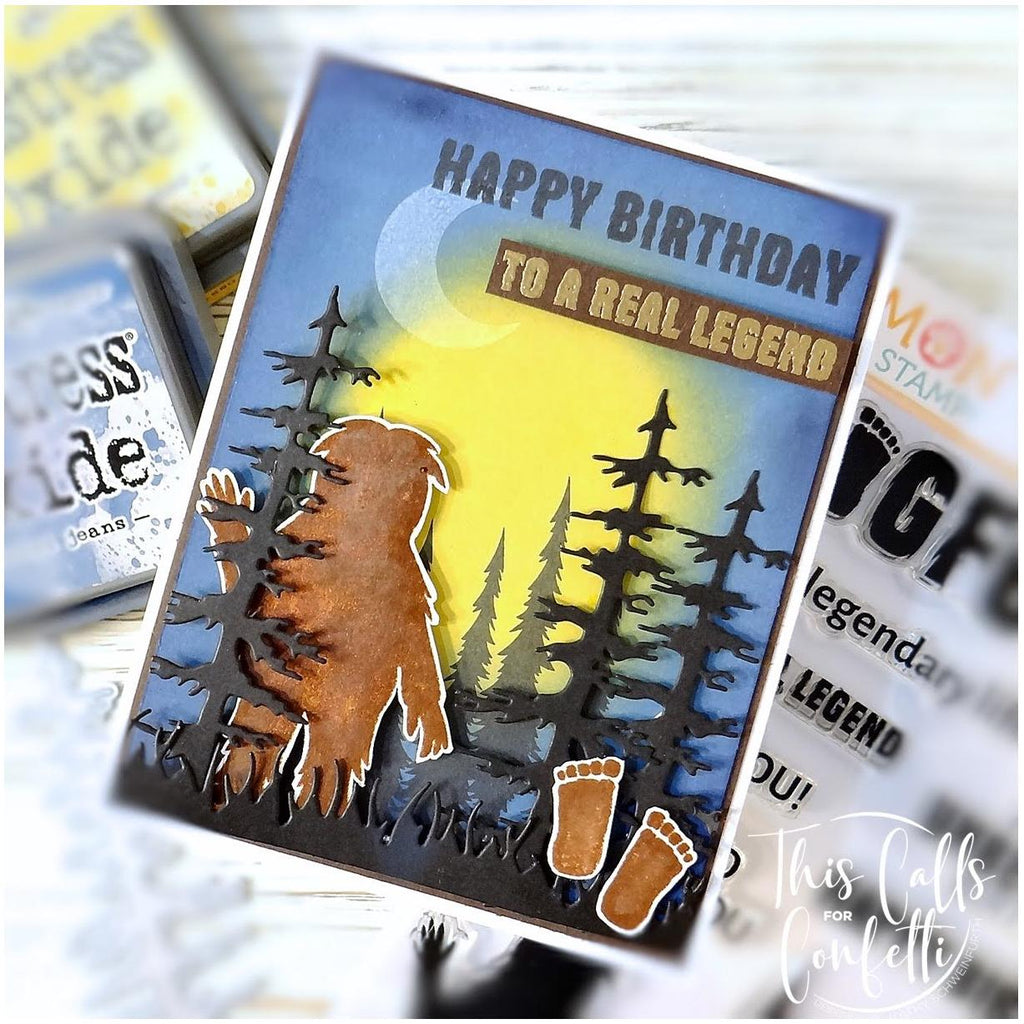 This Calls for Confetti Unbelievably Bigfoot STAMPtember Exclusive Stamps And Dies