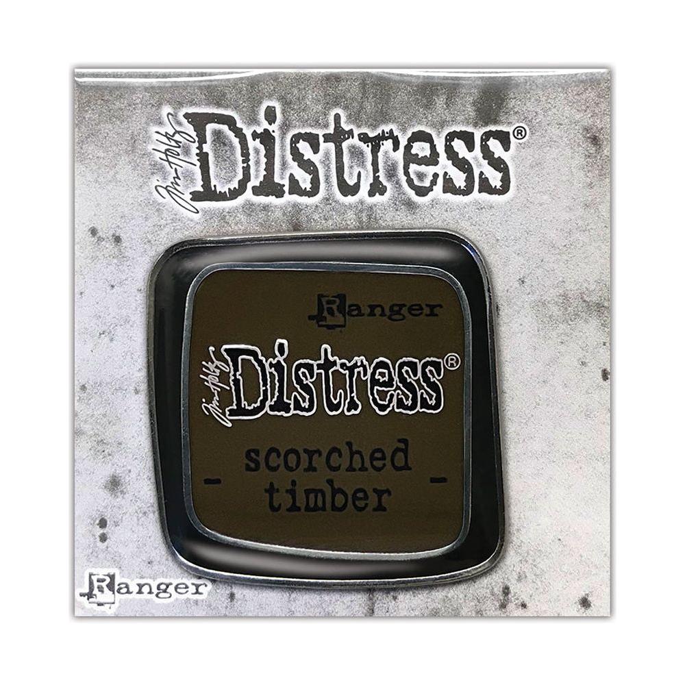 Tim Holtz Distress Enamel Pin Scorched Timber January 2024 Ranger tdz83528