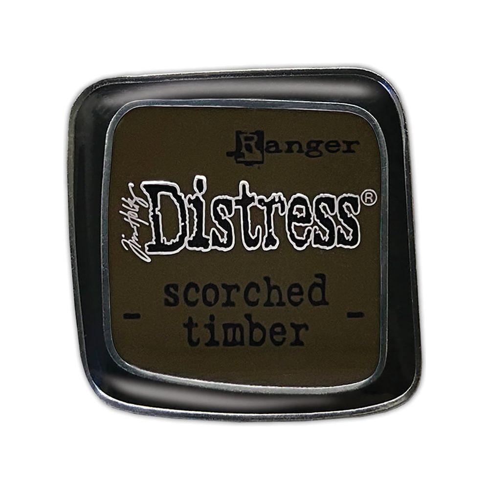 Tim Holtz Distress Enamel Pin Scorched Timber January 2024 Ranger tdz83528 uncarded