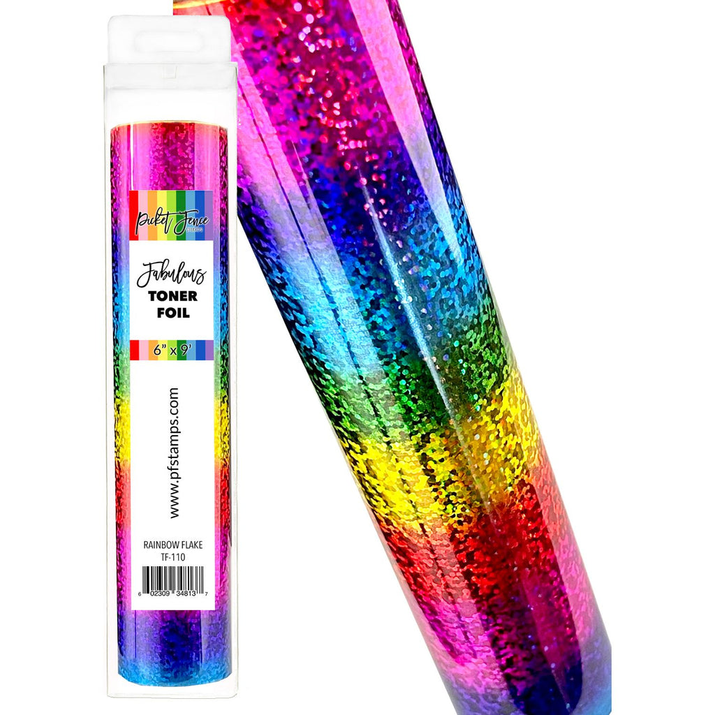 Picket Fence Studios Fabulous Toner Foil Rainbow Flake tf-110