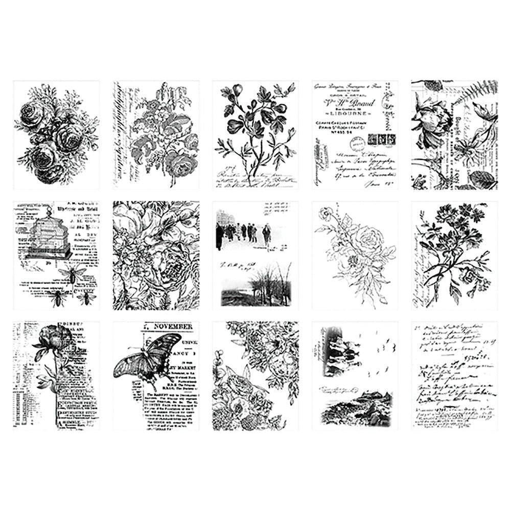 Tim Holtz Idea-ology Collage Paper Archives and Serendipity Bundle butterfly