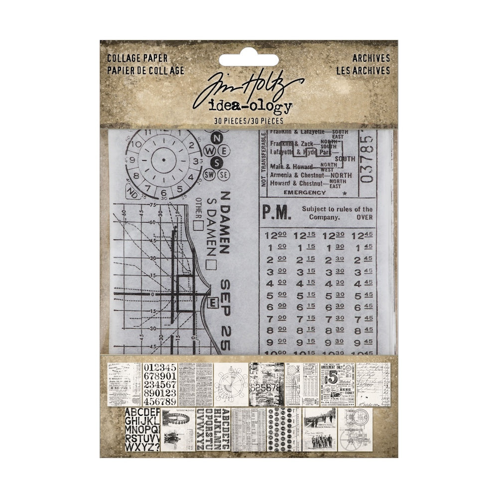 Tim Holtz Idea-ology Collage Paper Archives th94366
