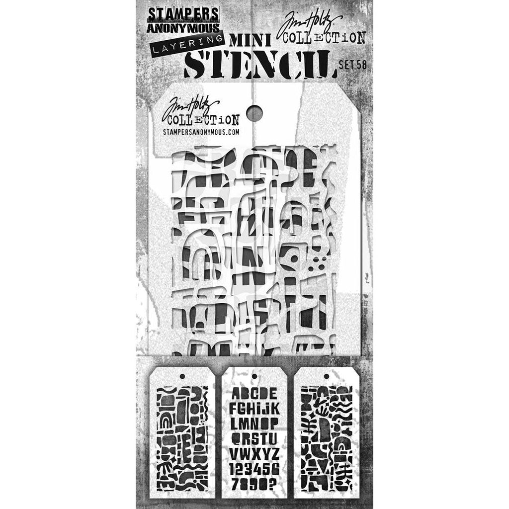 Tim Holtz Mini Stencil Set 58 mst058