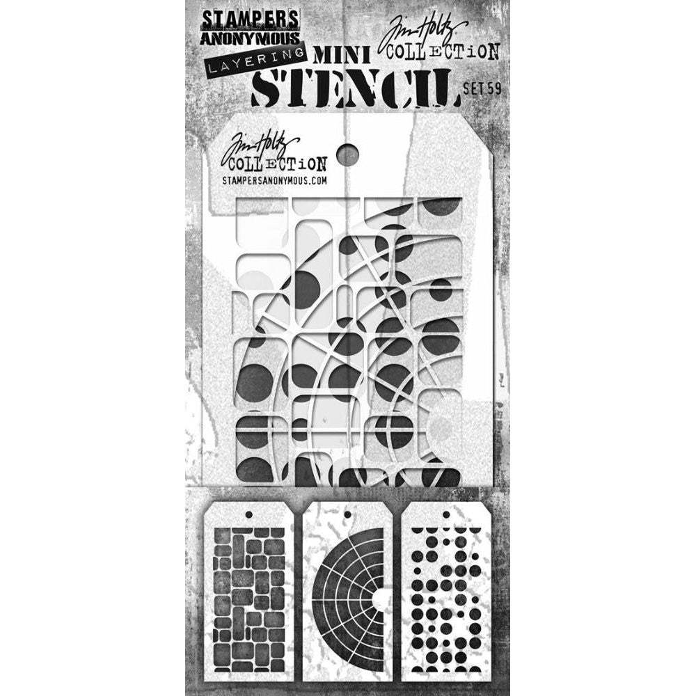 Tim Holtz Mini Stencil Set 59 mst059