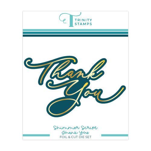 Trinity Stamps Shimmer Script Hot Foil Die Set tmd-239