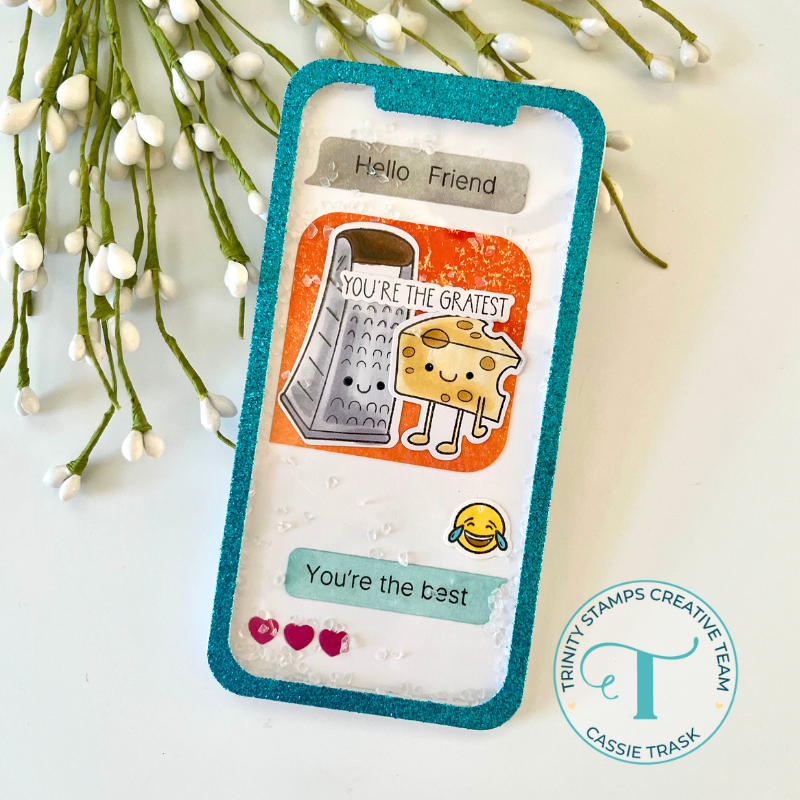 Trinity Stamps Smart Phone Sayings Clear Stamp Set tps-299 hello friend card