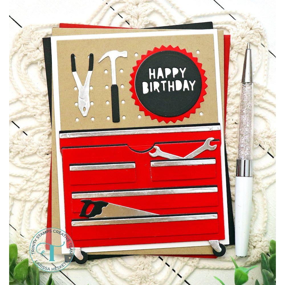 Trinity Stamps Tool Box Gift Card Holder Die Set tmd-297 birthday