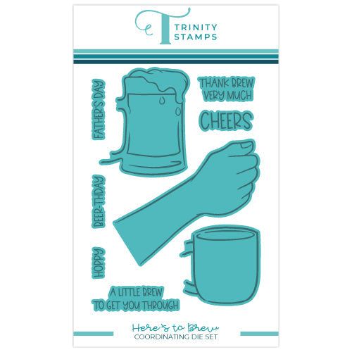 Trinity Stamps Here’s to Brew Coordinating Die Set tmd-c246