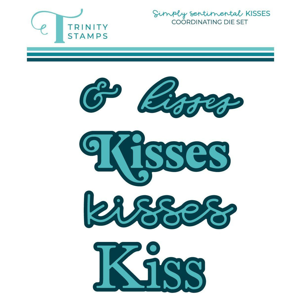 Trinity Stamps Simply Sentimental Kisses Die Set tmd-c304