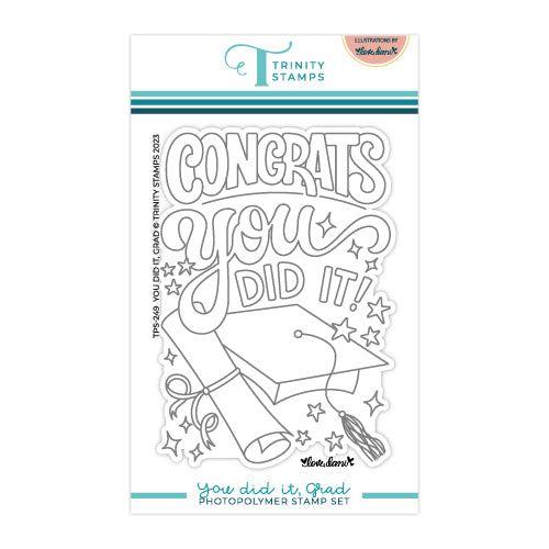 Trinity Stamps You Did It, Grad Clear Stamp Set tps-249