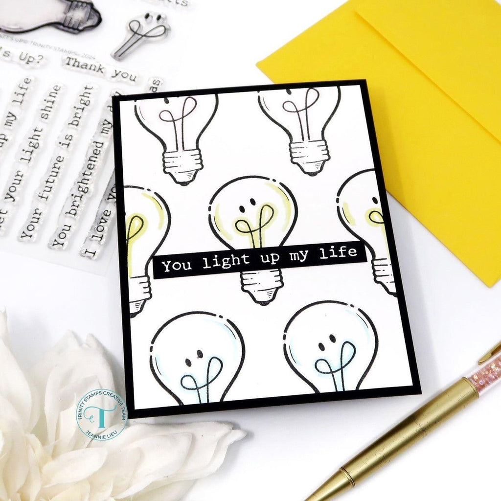 Trinity Stamps Watt’s Up Clear Stamp Set tps-305 Minimalist Encouragement Card