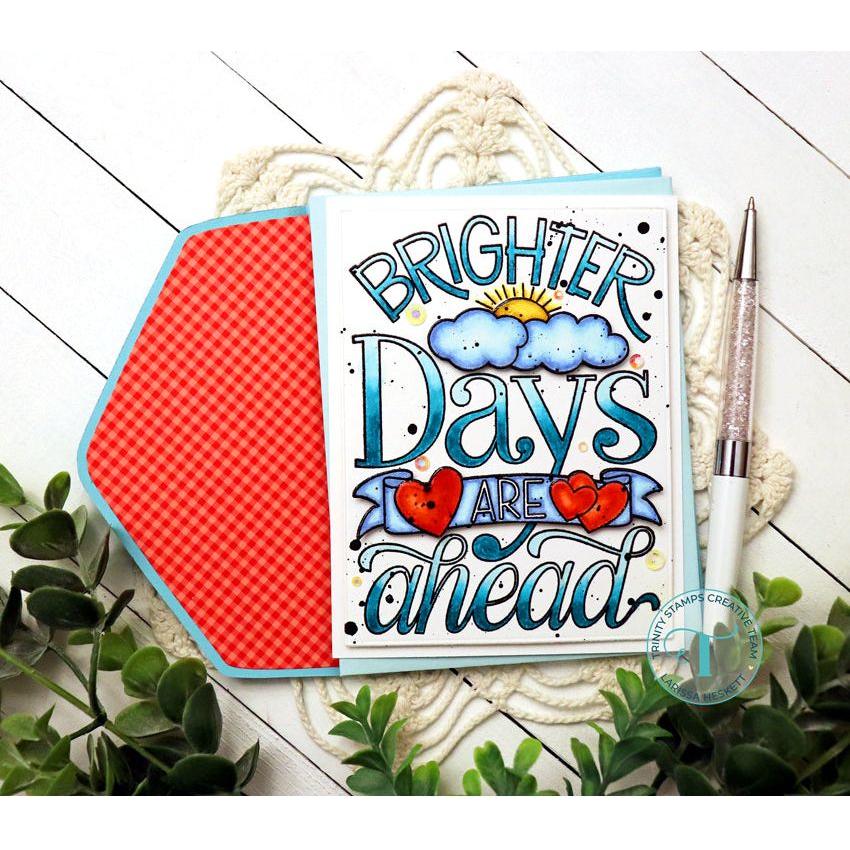 Trinity Stamps Brighter Days Ahead Clear Stamps tps-310 Here For You Card