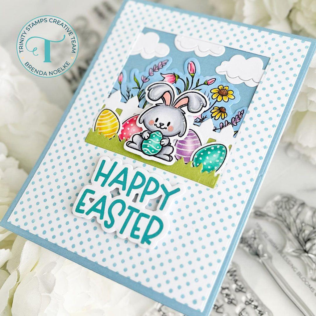 Trinity Stamps Hip Hop Hooray Dies tmd-c315 Cute Bunny Easter Card