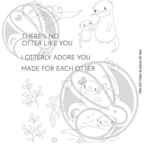 The Rabbit Hole Designs Otter Clear Stamps TRH-201