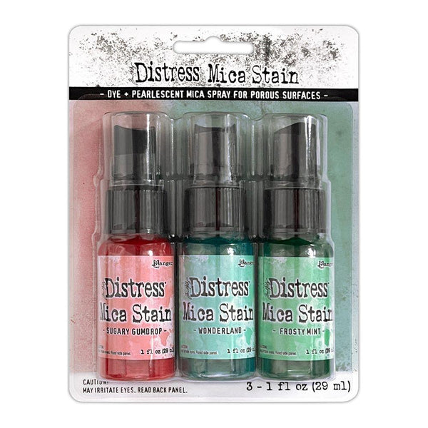 Tim Holtz Distress Holiday Mica Stain Set 6 Ranger tsck84372