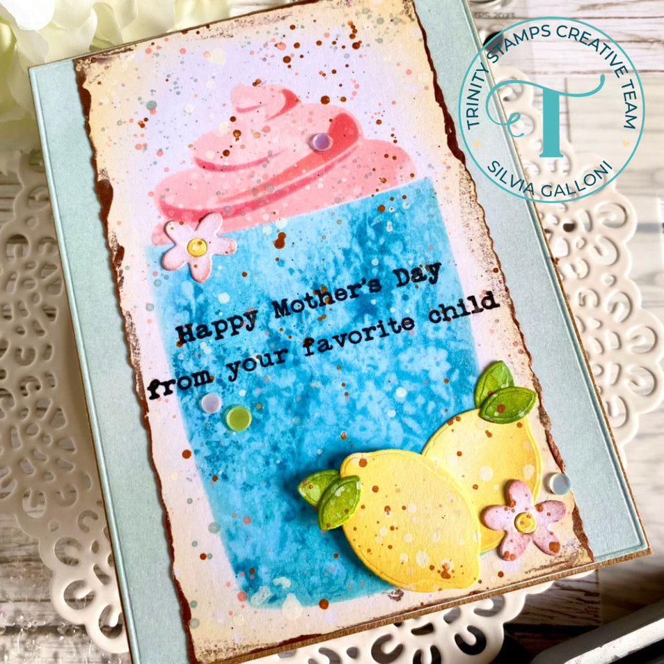 Trinity Stamps Layered Mug 6 x 9 Stencil tss-066 Funny Happy Mother's Day Card