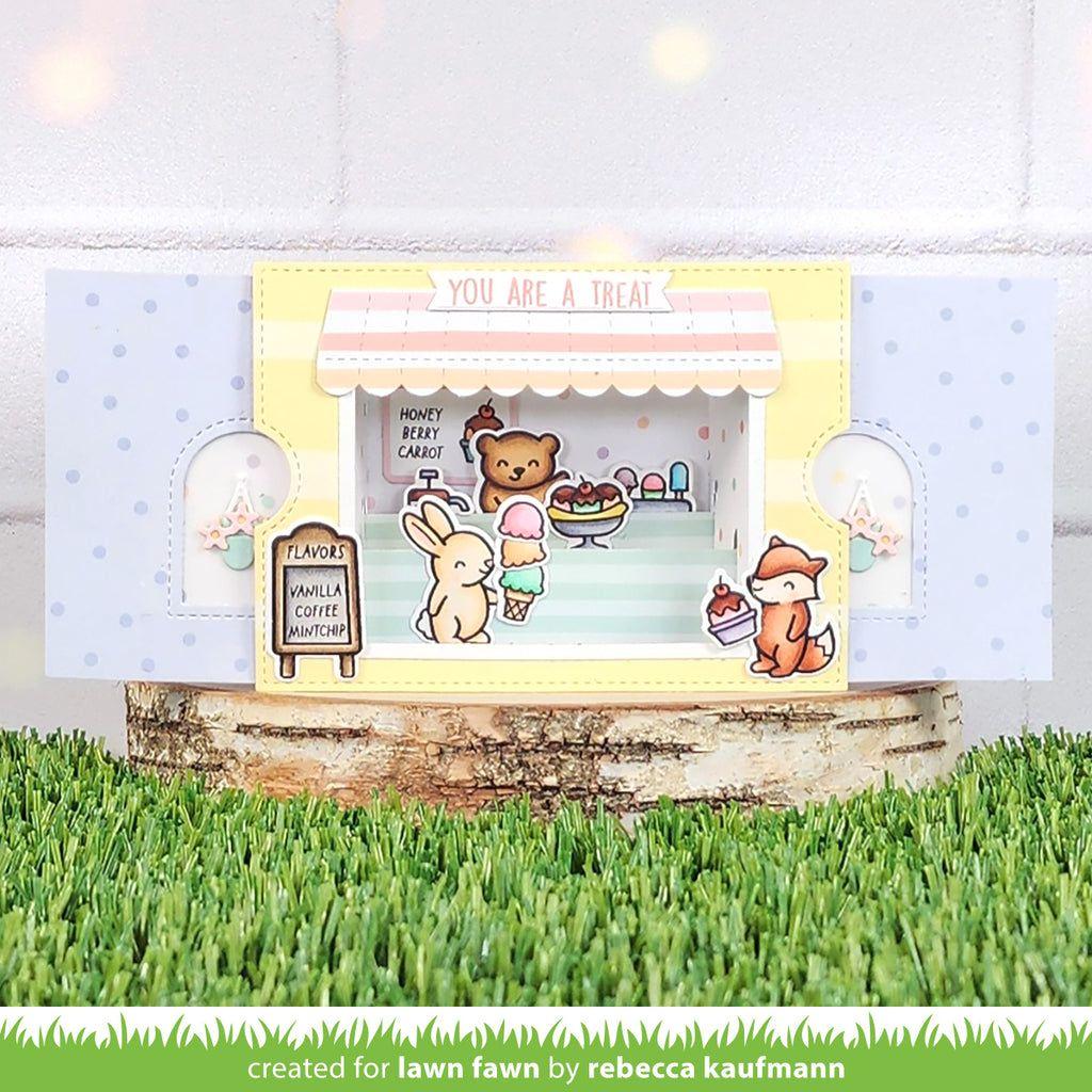 Lawn Fawn Treat Cart Sentiment Add-On Clear Stamps lf3413 You Are A Treat