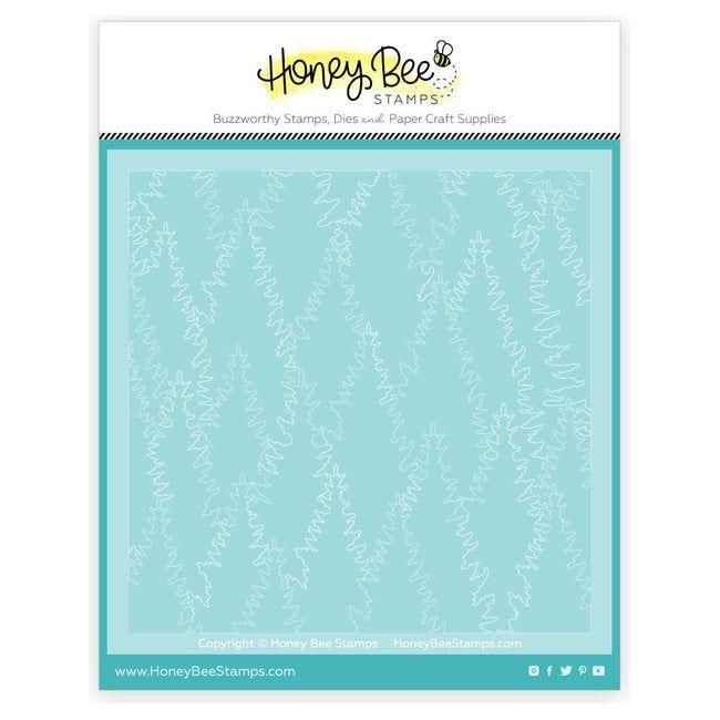 Honey Bee Tall Pines Set Of 4 Layering Stencils hbsl-127 in package